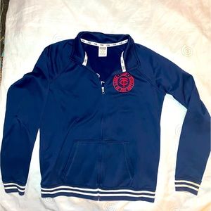 Pink Twins baseball sweatshirt Size Medium